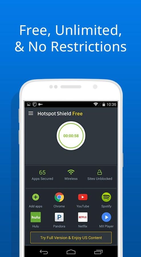 download hotspot shield free android